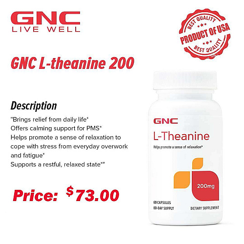 GNC L-theanine 200